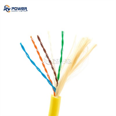 ROV tether cat5e neutrally buoyant cable with double sheath 