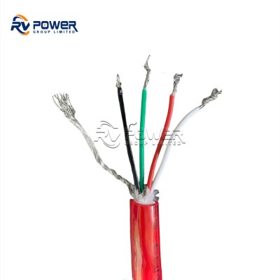 Red PU Twisted Pair Screened 2*2*20AWG 4 Cores Underwater Diving Umbilical cable  