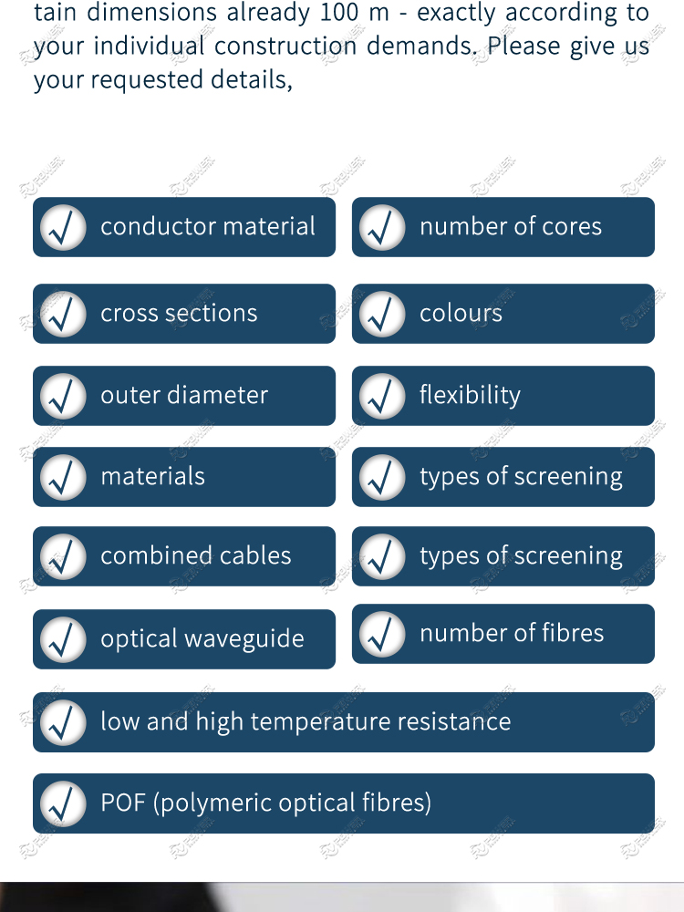 Underwater Multi Conductor Cables with Kevlar 