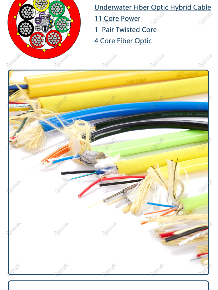 Underwater Fiber Optic Hybrid Cable 