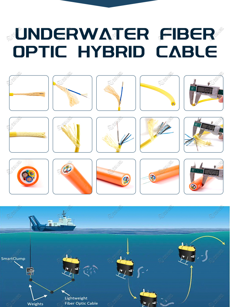 Underwater Fiber Optic Hybrid Cable 