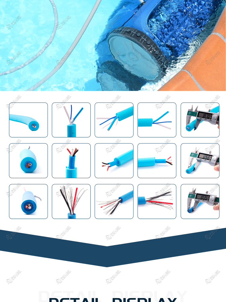 Floating cables for pool cleaning robots