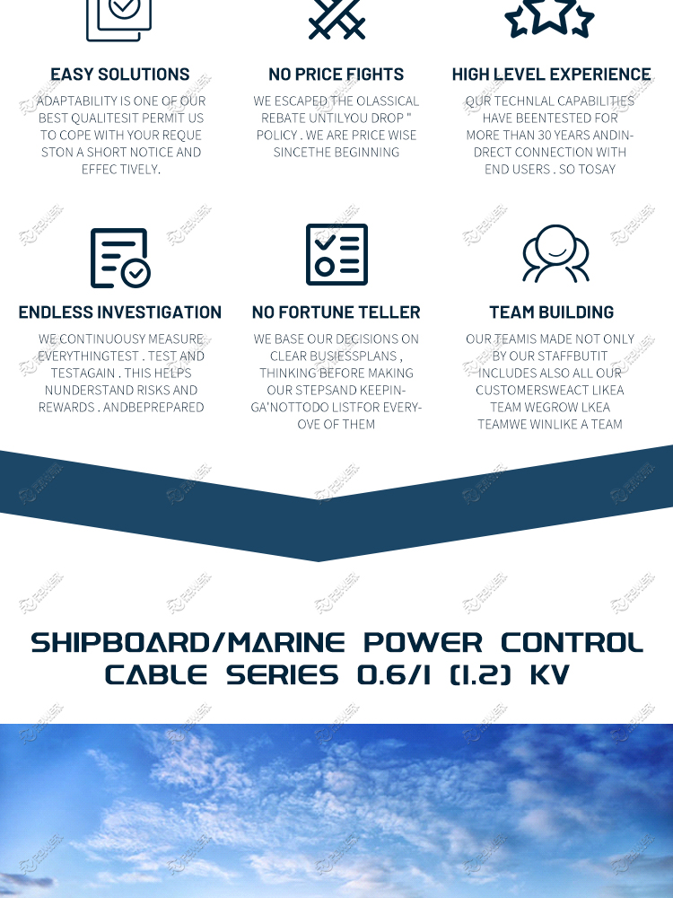 Marine Power Control Cable