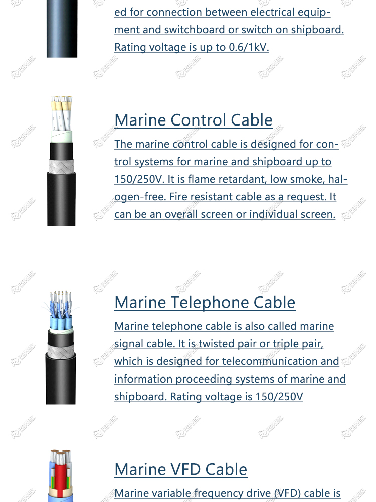 Marine Power Control Cable