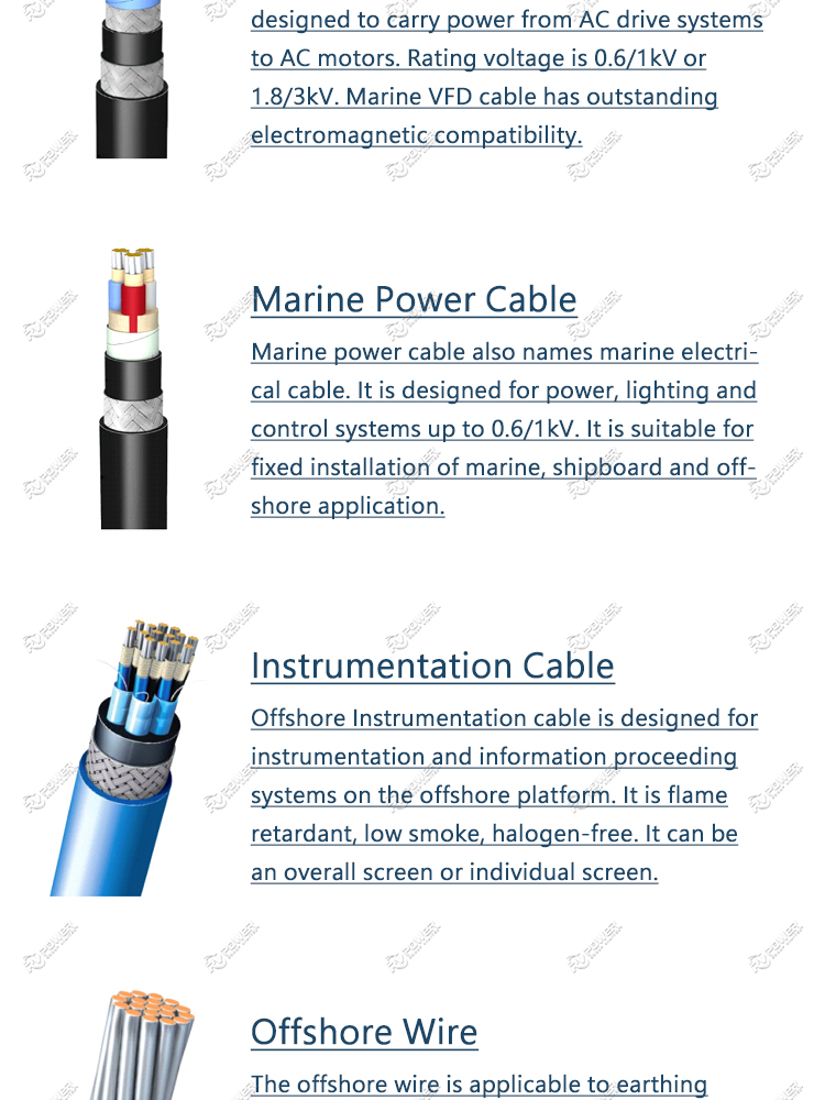 Marine Power Control Cable