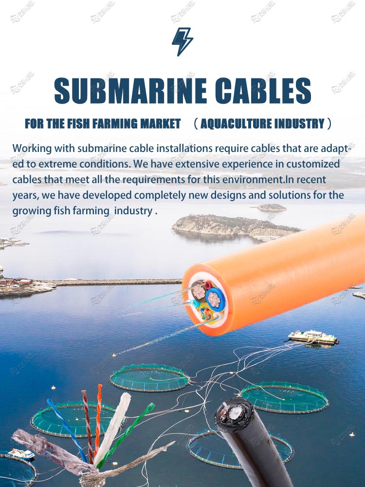 SUBMARINE CABLES FOR THE FISH FARMING MARKET