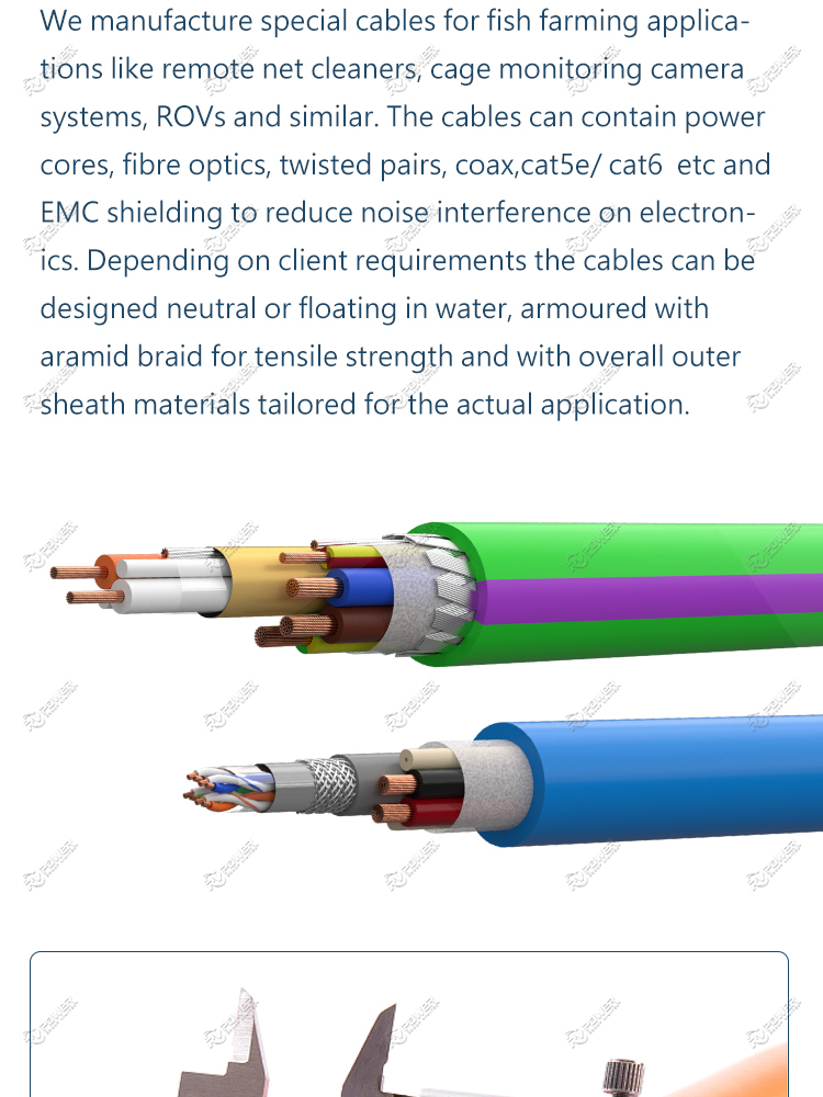 SUBMARINE CABLES FOR THE FISH FARMING MARKET