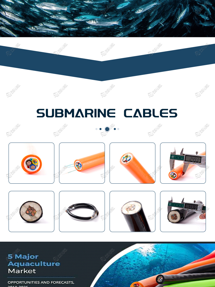 SUBMARINE CABLES FOR THE FISH FARMING MARKET