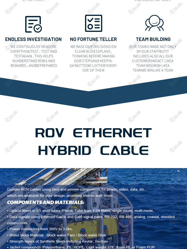 ROV ETHERNET HYBRID CABLE