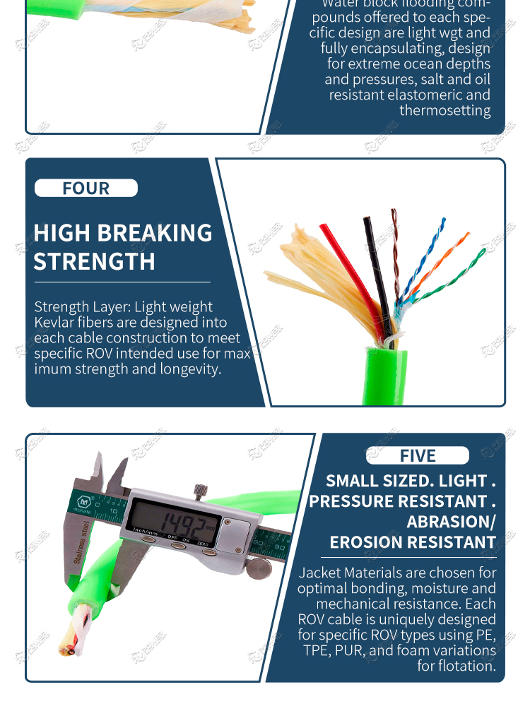 ROV ETHERNET HYBRID CABLE