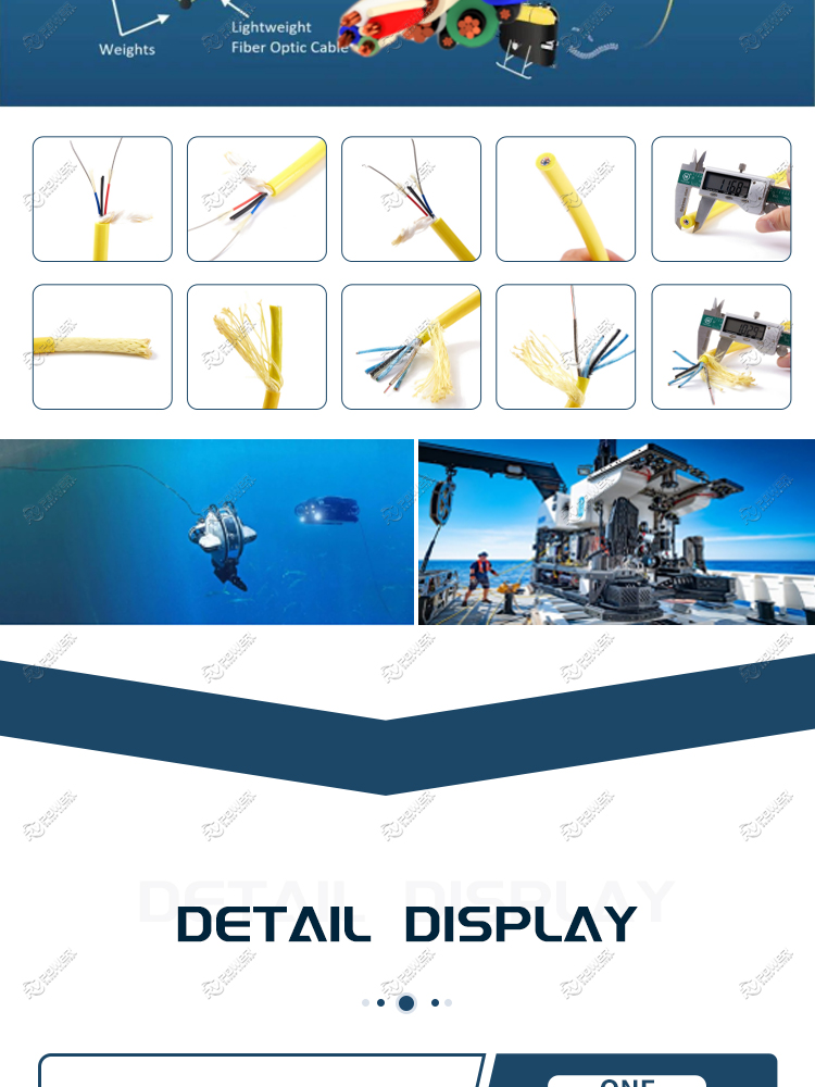 ROV Fiber Optic hybrid cable