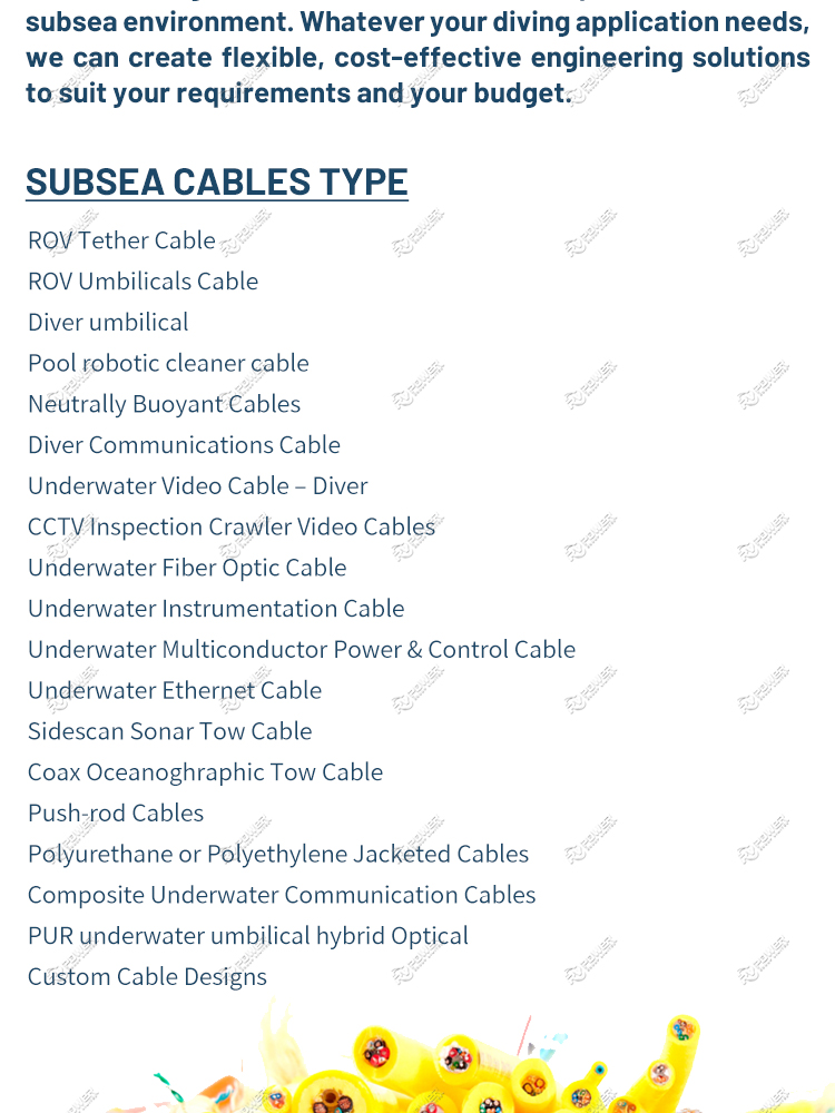 ROV Hybrid POWER AND SIGNAL Cable