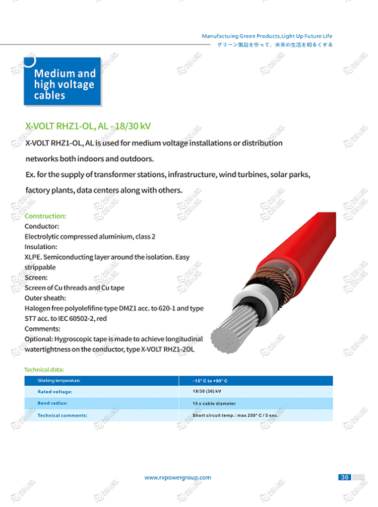 POWER CABLE FOR SOLAR