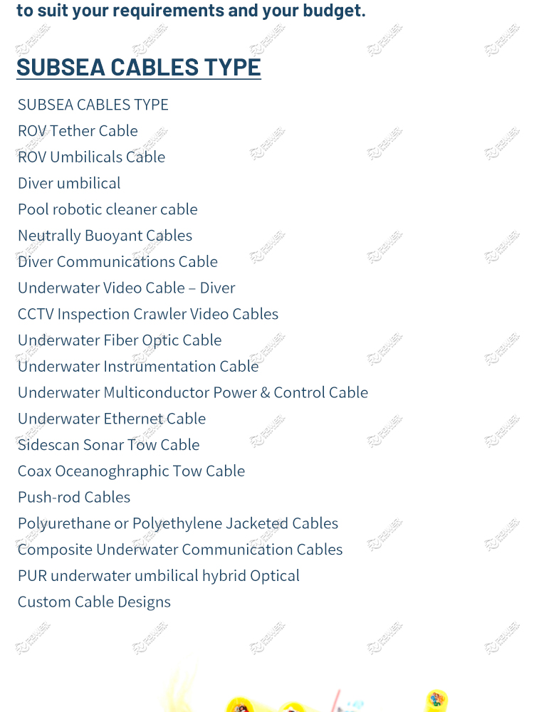 ROV VIDEO HYBRID CABLE