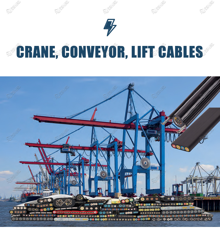 CRANE, CONVEYOR, LIFT CABLES