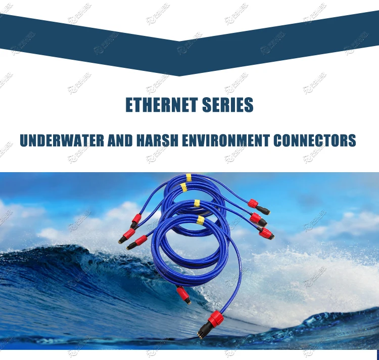 DBH8F 8-Pin Subsea Ethernet Connector — Bulkhead Female, 300 Bar, Gigabit Ethern